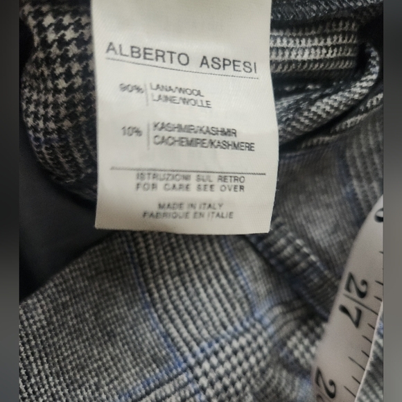 Alberto Aspesi Women’s Set Plaid Double-Breasted Blazer + Pants Sz US XL/ It 48 - Picture 10 of 16